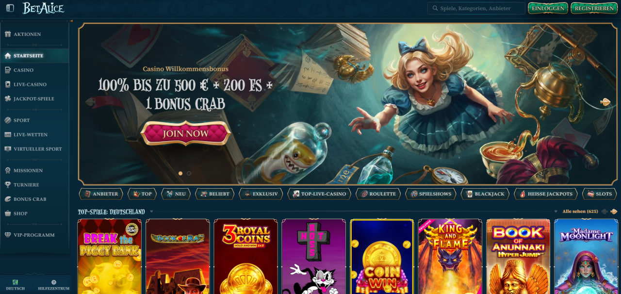 BetAlice 2026 Für wen die Reise beginnt